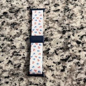 Solace Women's Nautical Anchor Bracelet - White with Blue and Red